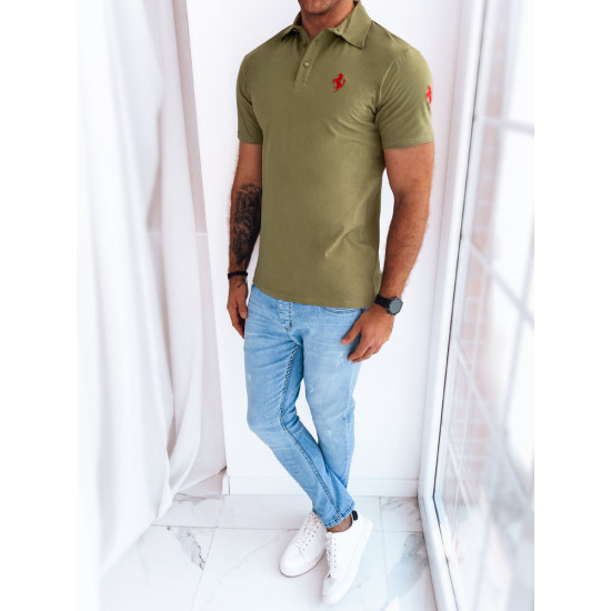 Chaki polo marškinėliai Horen PX0590 - Marškinėliai Chaki polo marškinėliai Horen PX0590 Premium