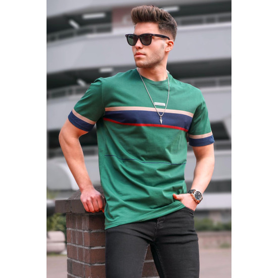 Mens green T-shirt Geoffrey PK5372 - For men Mens green T-shirt Geoffrey PK5372 Premium