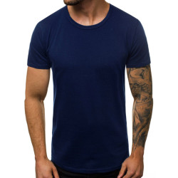 Tamsiai mėlyni vyriški marškinėliai Lika