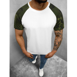 Vyriški balti-kamufliažiniai marškinėliai Dilan