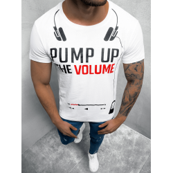 Vyriški balti marškinėliai Volume