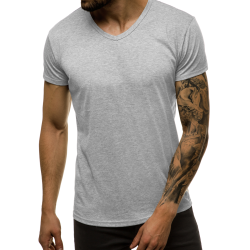 Vyriški šviesiai pilkos spalvos marškinėliai Dimel
