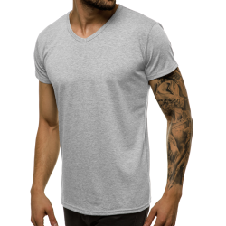 Vyriški šviesiai pilkos spalvos marškinėliai Dimel