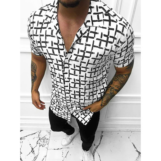 Patterned shirt for men Uran E/1400/35 - For men Patterned shirt for men Uran E/1400/35