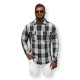 Black flannel shirt Nater NB/MC727N - For men Black flannel shirt Nater NB/MC727N