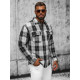 Black flannel shirt Nater NB/MC727N - For men Black flannel shirt Nater NB/MC727N