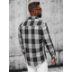 Black flannel shirt Nater NB/MC727N - For men Black flannel shirt Nater NB/MC727N