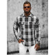 Black flannel shirt Nater NB/MC727N - For men Black flannel shirt Nater NB/MC727N