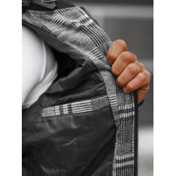 Tamsiai pilka marškinių tipo vyriška striukė su gobtuvu Rori