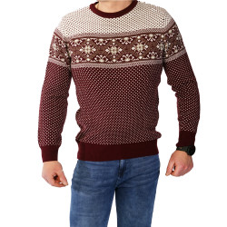 Vyriškas bordo megztinis Snow