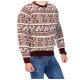 Sale Men's burgundy Christmas jumper Livel h2505 - For men Sale Men's burgundy Christmas jumper Livel h2505 Premium