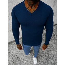 Tamsiai mėlynas vyriškas megztinis Gozil