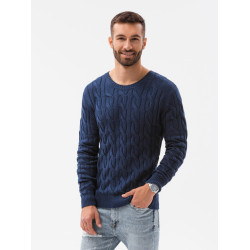 Akcija Tamsiai mėlynas vyriškas megztinis Tuver