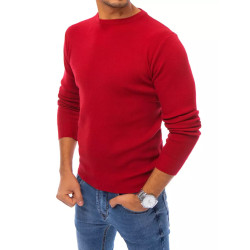 Vyriškas tamsiai raudonas megztinis Zarol