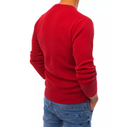 Vyriškas tamsiai raudonas megztinis Zarol