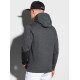 Dark gray hooded jumper Vytis B1154 - Notes for men Dark gray hooded jumper Vytis B1154 Premium