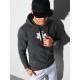 Dark gray hooded jumper Vytis B1154 - Notes for men Dark gray hooded jumper Vytis B1154 Premium