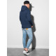 Blue hooded jumper Vytis B1154 - Notes for men Blue hooded jumper Vytis B1154 Premium
