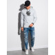 Gray sweater with a hood Vytis B1154 - Notes for men Gray sweater with a hood Vytis B1154 Premium