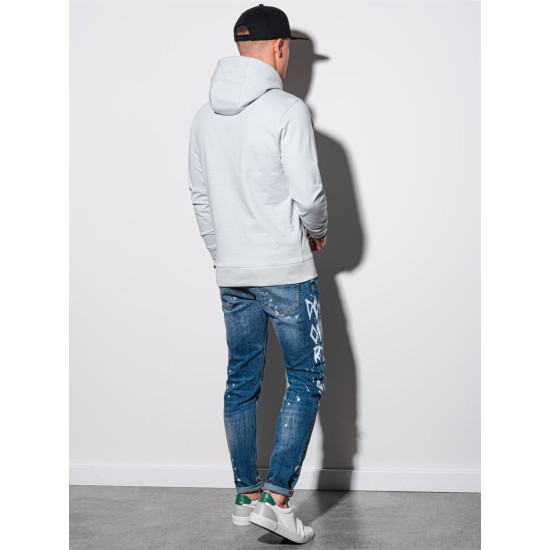 Gray sweater with a hood Vytis B1154 - Notes for men Gray sweater with a hood Vytis B1154 Premium