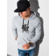 Gray sweater with a hood Vytis B1154 - Notes for men Gray sweater with a hood Vytis B1154 Premium