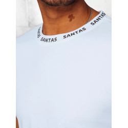 Balti vyriški marškinėliai Santas