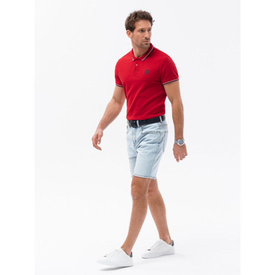 Raudoni polo marškinėliai Karol V3 S1635
