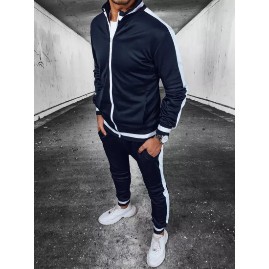Tamsiai mėlynos spalvos vyriškas sportinis komplektas Gialer JS/8C99/25 - Vyrams Tamsiai mėlynos spalvos vyriškas sportinis komplektas Gialer JS/8C99/25