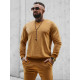 Velor men's brown leisure set Kafil O/12130Z - Action Velor men's brown leisure set Kafil O/12130Z