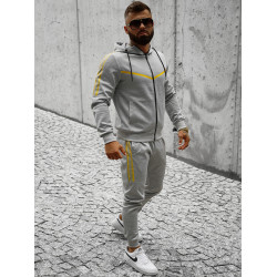 Pilkos spalvos vyriškas sportinis komplektas Ronex Pilkos spalvos vyriškas sportinis komplektas Ronex