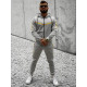 Pilkos spalvos vyriškas sportinis komplektas Ronex JS/C8117 - Vyrams Pilkos spalvos vyriškas sportinis komplektas Ronex JS/C8117