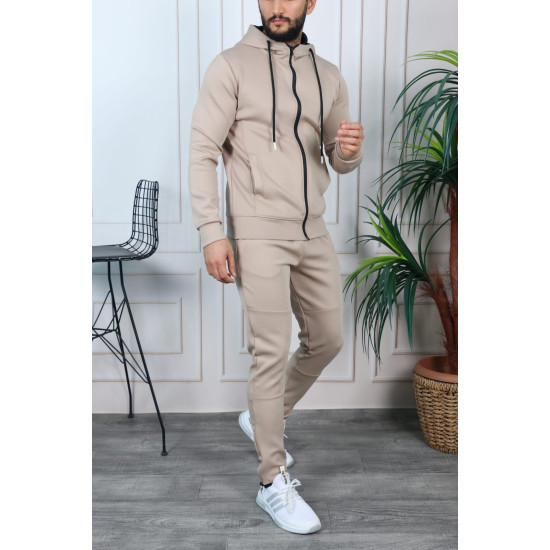 Rusvas vyriškas sportinis komplektas Neril PK3002 - Vyrams Rusvas vyriškas sportinis komplektas Neril PK3002 Premium