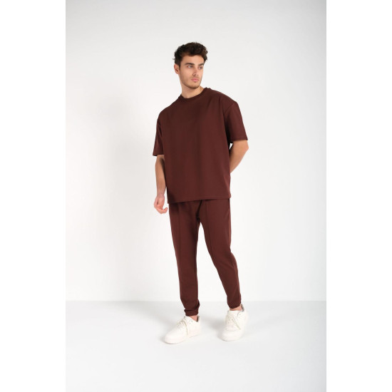 Vyriškas rudas komplektas SumerTop pk3027 - Vyrams Vyriškas rudas komplektas SumerTop pk3027 Premium