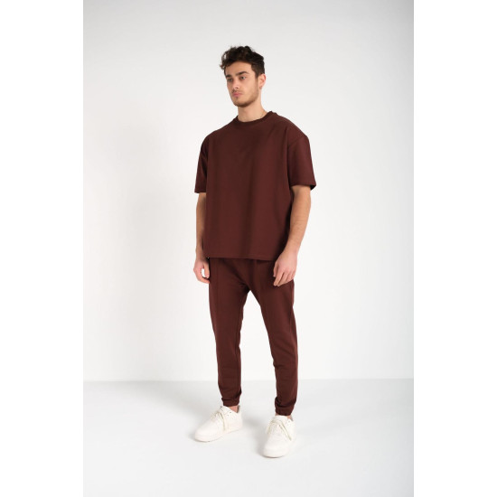 Vyriškas rudas komplektas SumerTop pk3027 - Vyrams Vyriškas rudas komplektas SumerTop pk3027 Premium