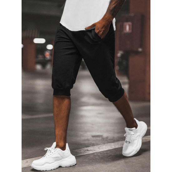 Black sports breeches for men Losil JS/XW07/3 - Shorts | Bridges Black sports breeches for men Losil JS/XW07/3