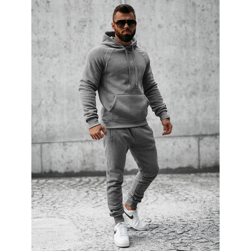 Tamsiai pilkas sportinis kostiumas vyrams Ronal Sportiniai kostiumai Premium