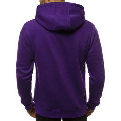 Akcija Violetinės spalvos vyriškas džemperis su gobtuvu Buvoli