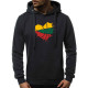 Men's dark blue hooded jumper LTU