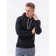 Mens black hooded sweatshirt Luna B979 - Mens Sweaters| Sweaters online Mens black hooded sweatshirt Luna B979