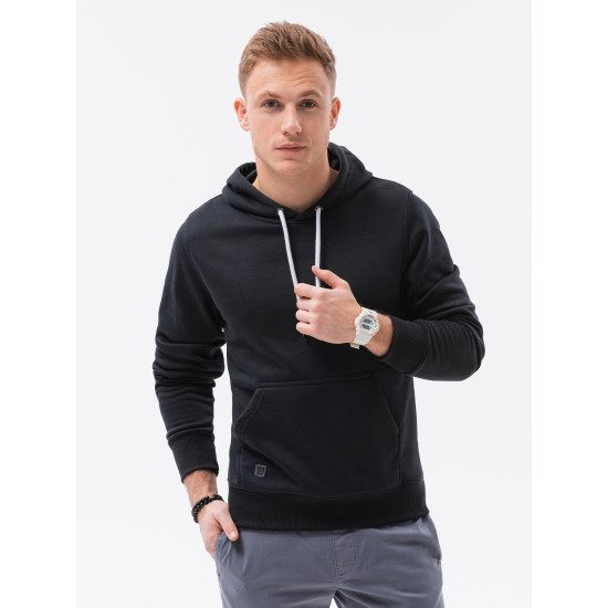 Mens black hooded sweatshirt Luna B979 - Mens Sweaters| Sweaters online Mens black hooded sweatshirt Luna B979
