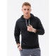 Mens black hooded sweatshirt Luna B979 - Mens Sweaters| Sweaters online Mens black hooded sweatshirt Luna B979