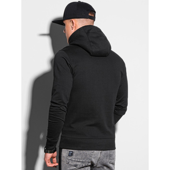 Black sweater with a hood Vytis B1154 - Notes for men Black sweater with a hood Vytis B1154 Premium