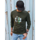 Khaki mens jumper Livol BX5351 - Mens Sweaters| Sweaters online Khaki mens jumper Livol BX5351
