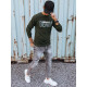 Khaki mens sweater Vovek BX5358 - Mens Sweaters| Sweaters online Khaki mens sweater Vovek BX5358