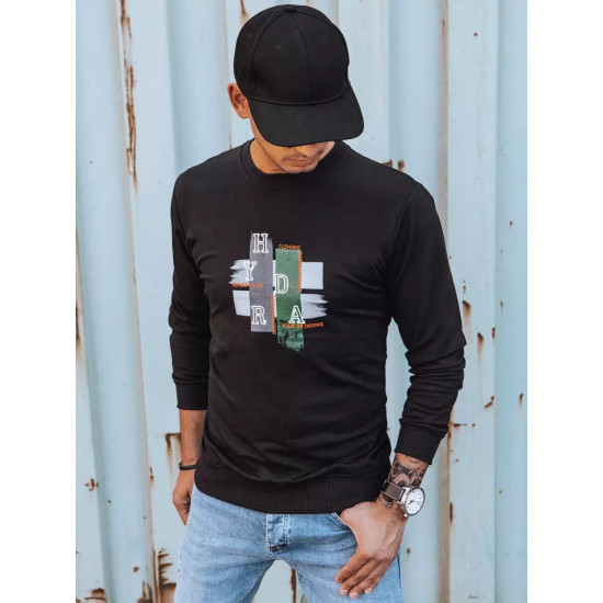 Black mens jumper Livol BX5352 - Mens Sweaters| Sweaters online Black mens jumper Livol BX5352