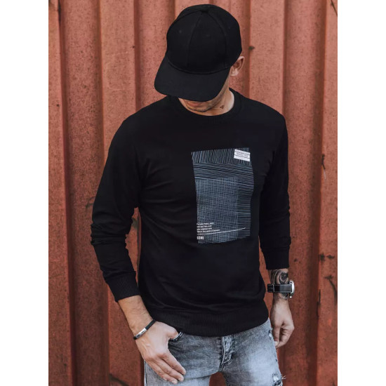 Black mens jumper Sovel BX5353 - Mens Sweaters| Sweaters online Black mens jumper Sovel BX5353