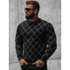 Mens black jumper Karon O/D7459 - Mens Sweaters| Sweaters online Mens black jumper Karon O/D7459