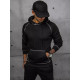 Mens black hoodie Kitol BX5515 - Mens Sweaters| Sweaters online Mens black hoodie Kitol BX5515