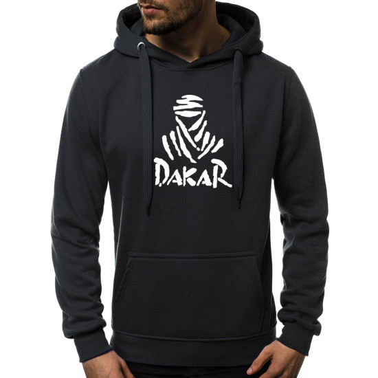 Black men s hooded sweatshirt Dakar Pirktukas™