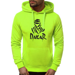 Neoninis žalias vyriškas džemperis su gobtuvu Dakar